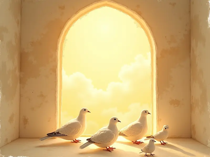 Biblical illustration — birds in a dream