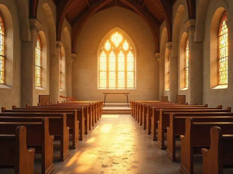 Biblical illustration — church in a dream
