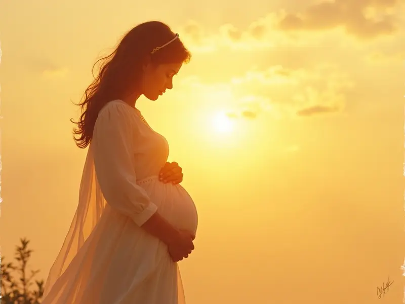 Biblical illustration — being pregnant in a dream