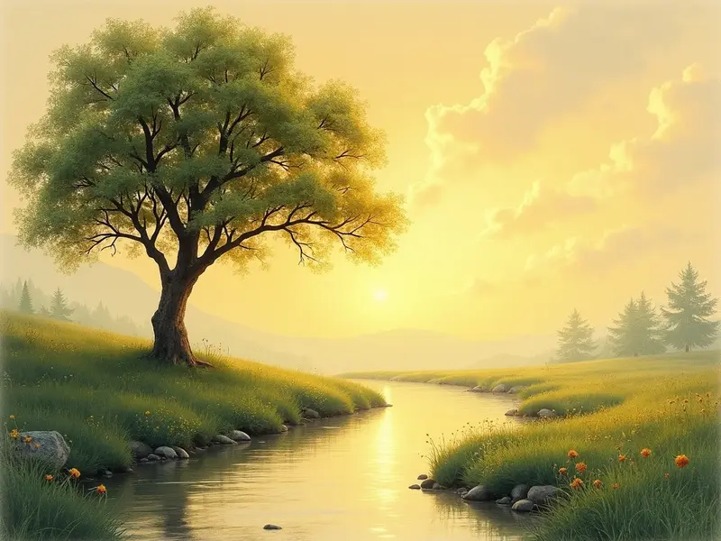 Biblical illustration — tree in a dream