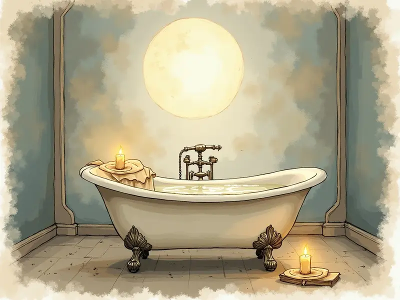 Ilustracja snu: bathtub