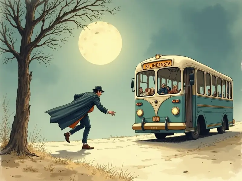 Ilustracja snu: being late
