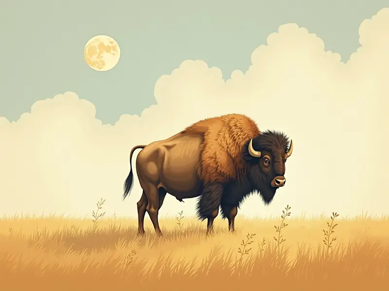 Dream illustration: a bison