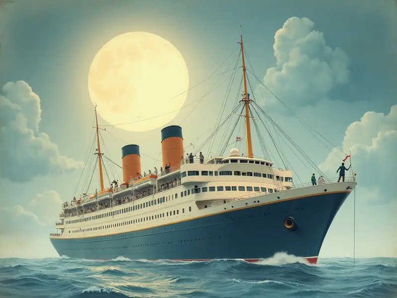 Ilustracja snu: boat cruise