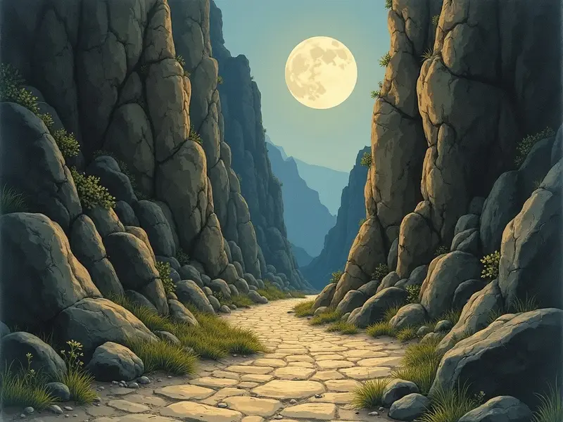 Ilustracja snu: canyon
