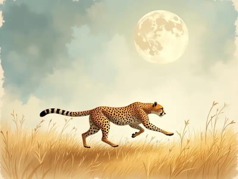 Ilustracja snu: big cheetah