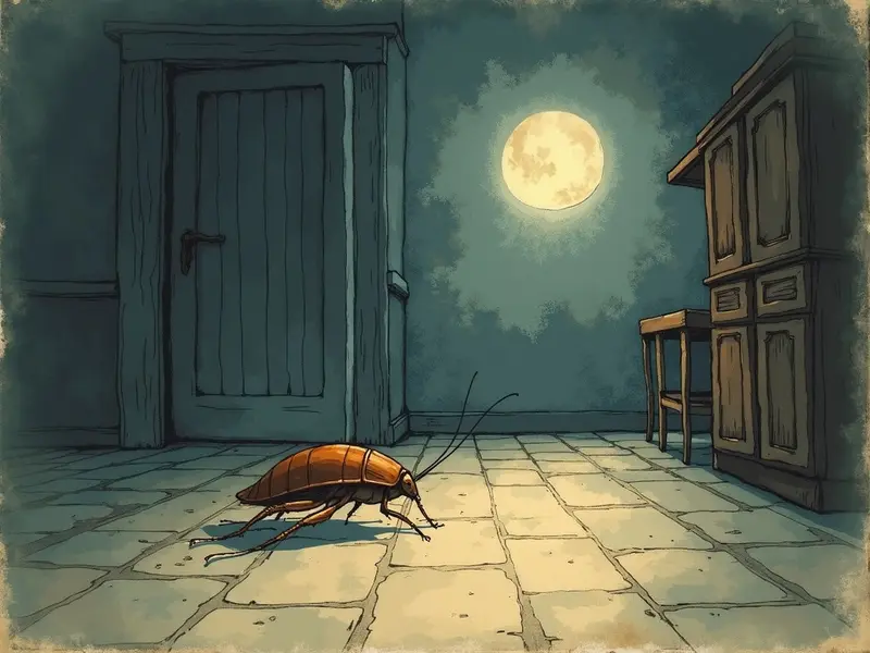 Ilustracja snu: aggressive cockroach