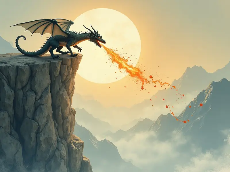 Ilustracja snu: gray dragon