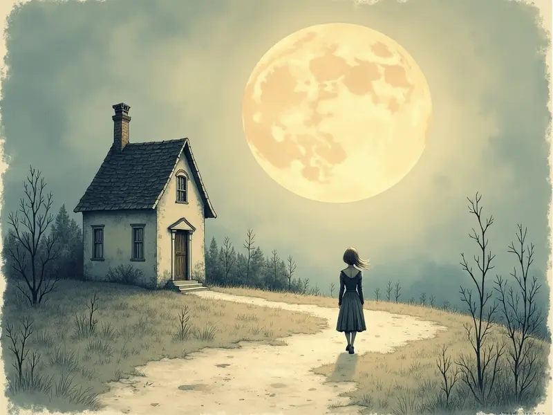 Ilustracja snu: finding house