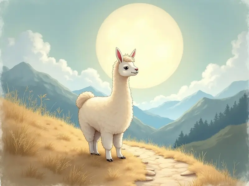 Ilustracja snu: llama