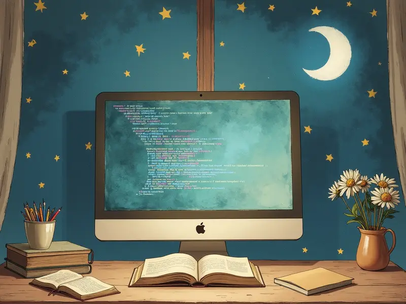 Ilustracja snu: monitor