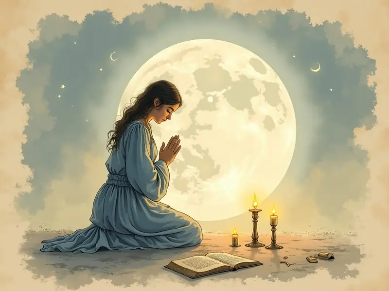 Ilustracja snu: praying aimlessly
