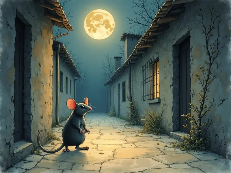 Ilustracja snu: gray rat
