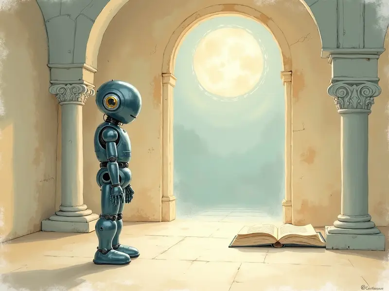 Ilustracja snu: small robot