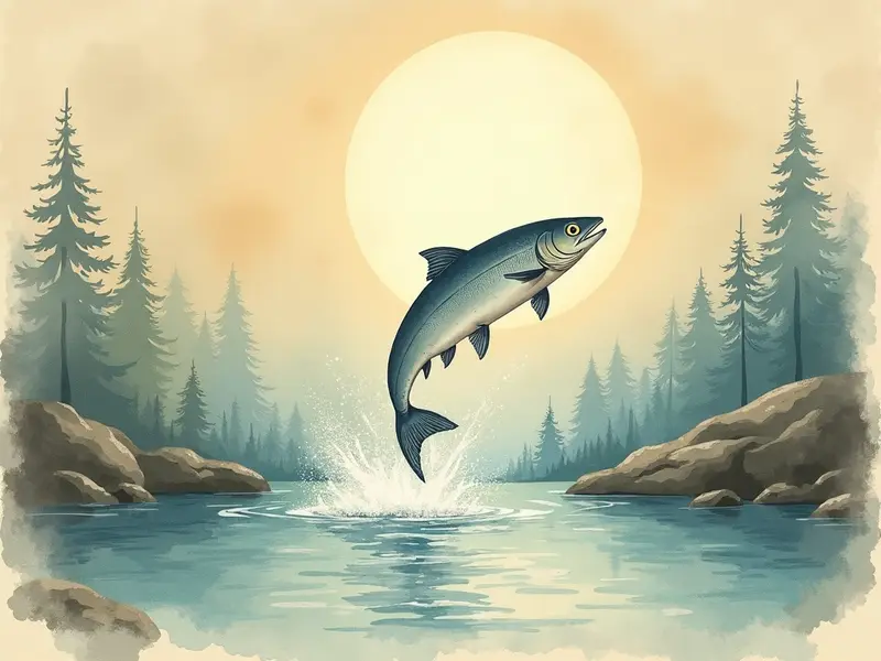 Ilustracja snu: salmon