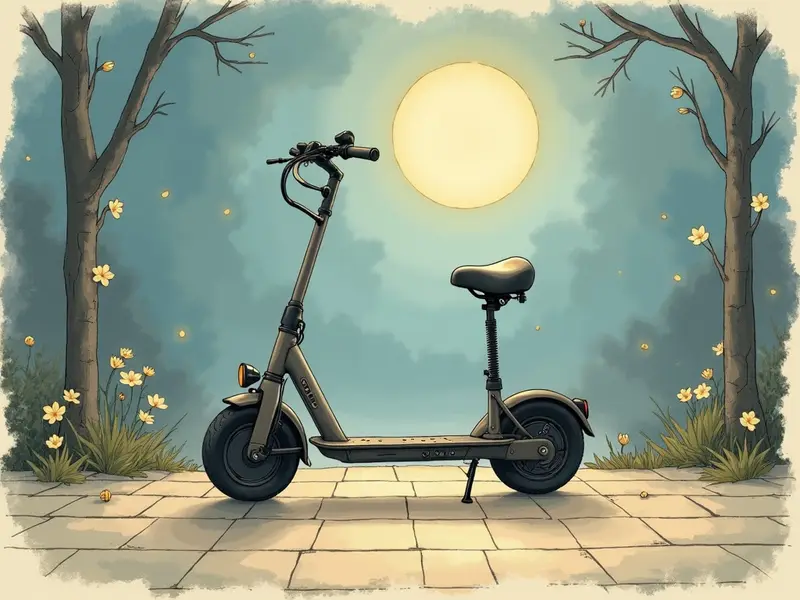 Ilustracja snu: scooter
