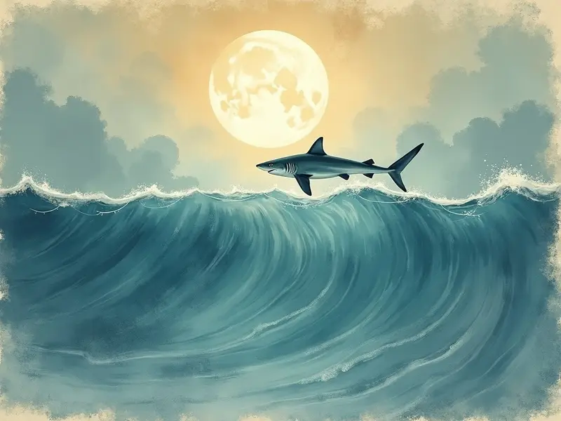 Ilustracja snu: shark