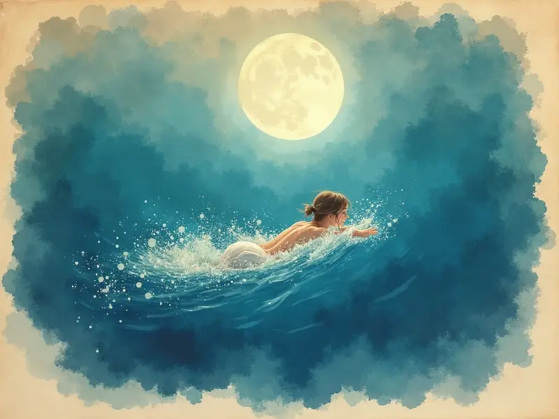Ilustracja snu: swimming
