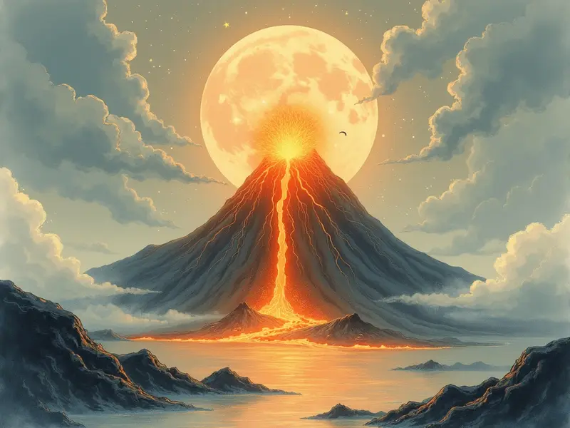 Ilustracja snu: volcano