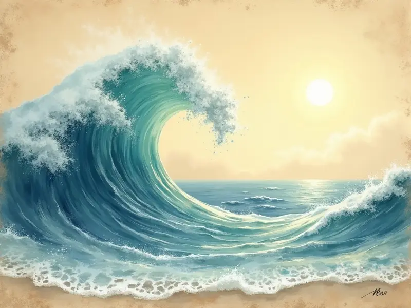 Ilustracja snu: wave