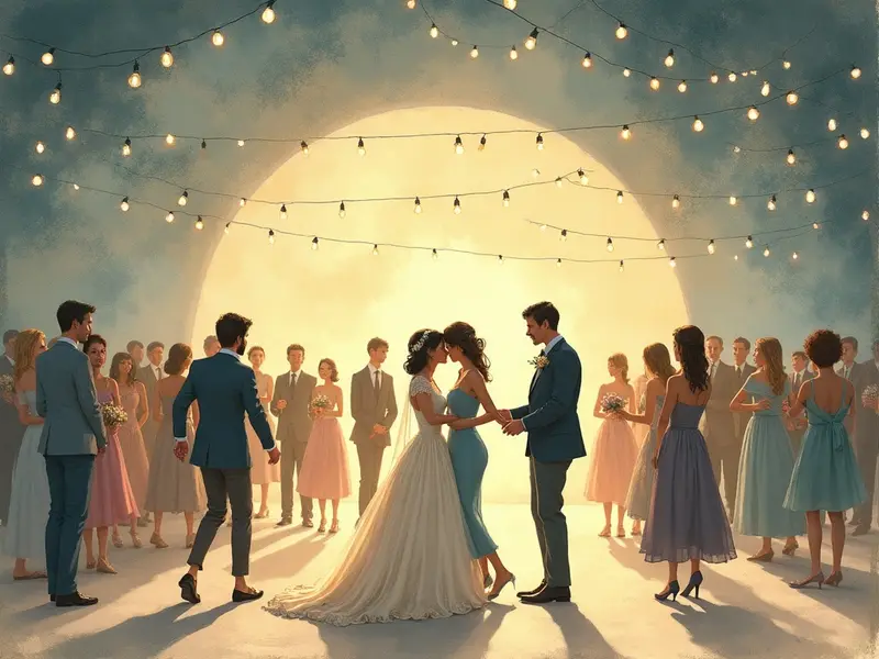 Ilustracja snu: wedding reception