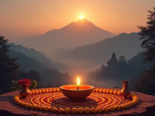 Hindu meaning of mountain in a dream