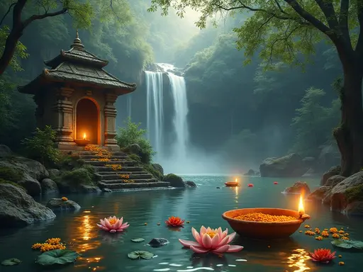 Hindu meaning of waterfall in a dream