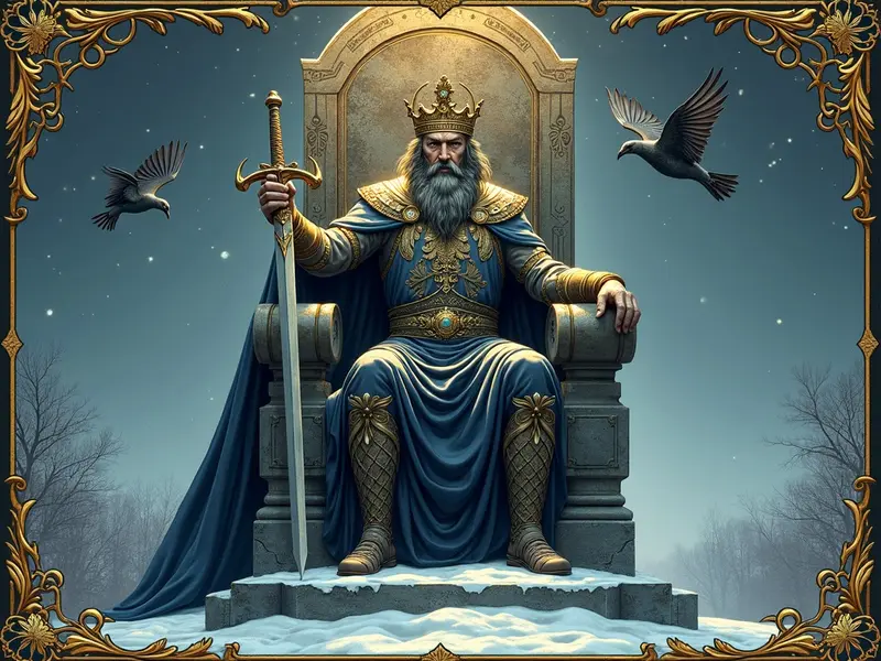 The King of Swords tarot card