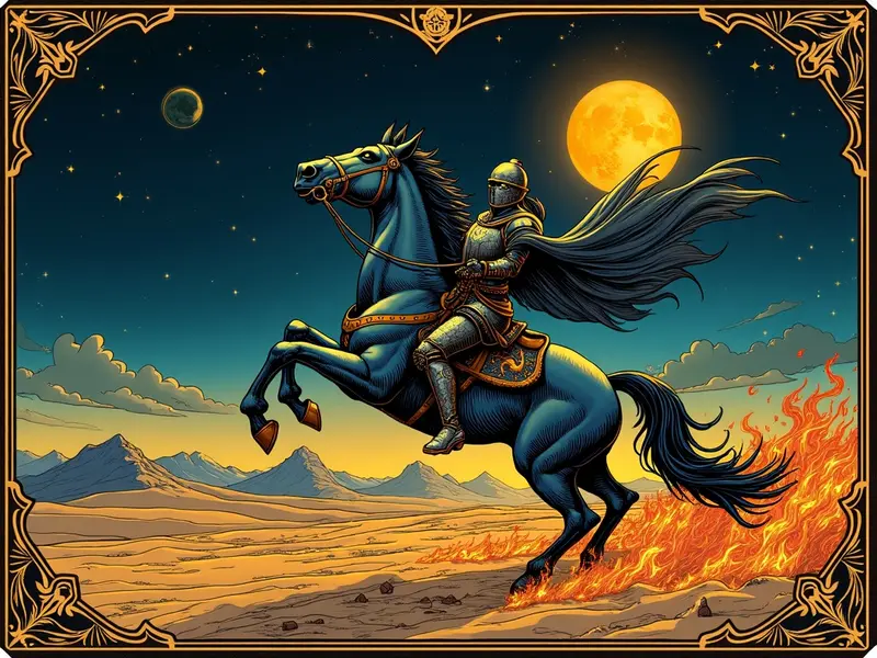 The Knight of Wands tarot card