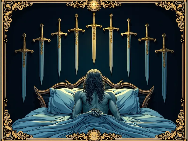 The Nine of Swords tarot card
