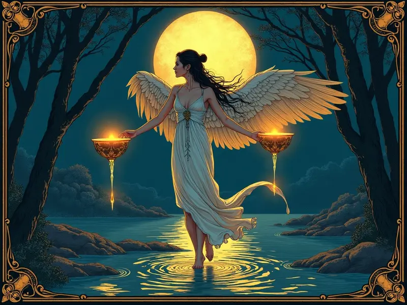 The Temperance tarot card