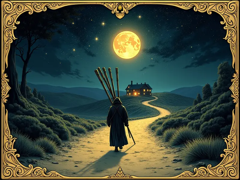 The Ten of Wands tarot card