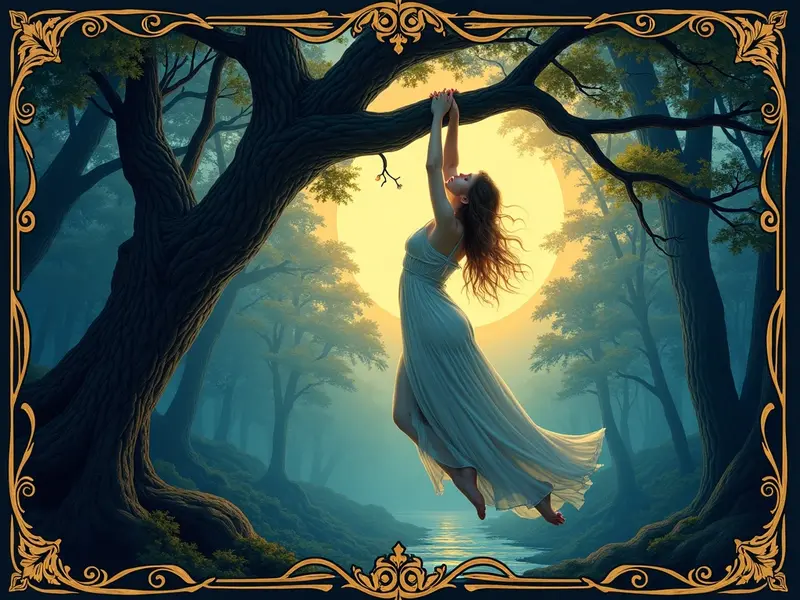 The The Hanged Man tarot card
