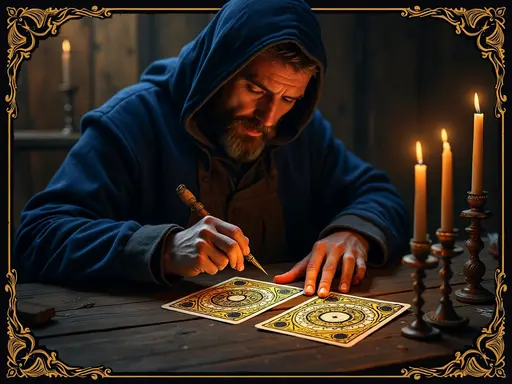 The Eight of Pentacles tarot card