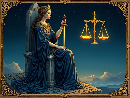 The Justice tarot card