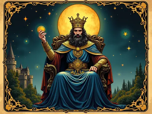 The King of Pentacles tarot card