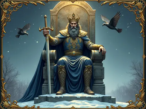 The King of Swords tarot card