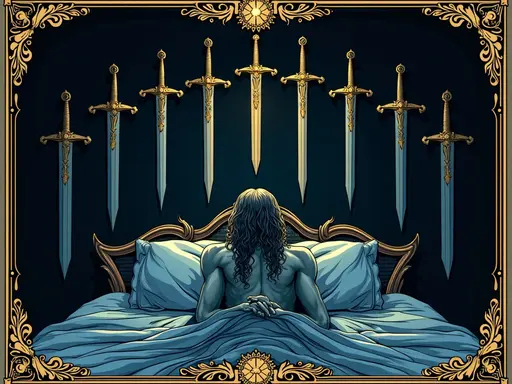The Nine of Swords tarot card