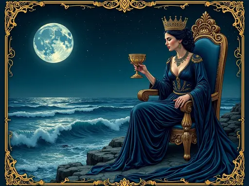 The Queen of Cups tarot card