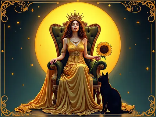 The Queen of Wands tarot card