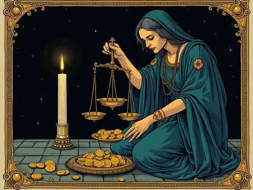 The Six of Pentacles tarot card