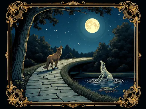 The The Moon tarot card