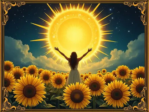The The Sun tarot card